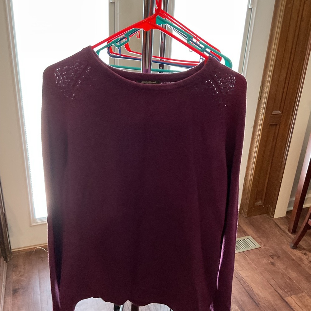 Eddie Bauer Deep Purple Knit Top